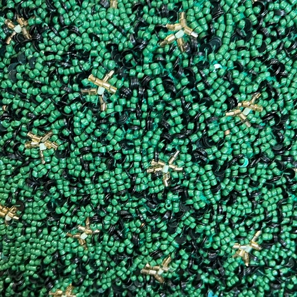 From India To You | Green Beaded “Go Team” Shoulder Bag - Picture 13 of 14